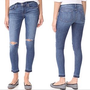 Rag & Bone x Intermix Capri Distressed Jeans Denim